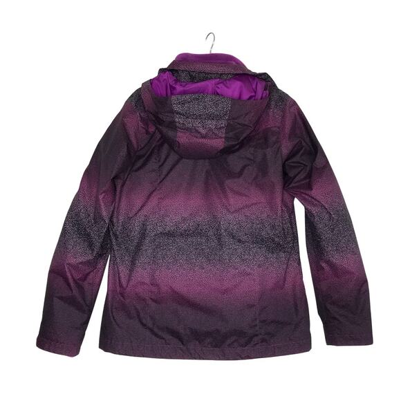 COLUMBIA Ruby River Hooded 3 in 1 Jacket Sz M Ombre Everyday Travel Fleece Liner - Picture 3 of 13